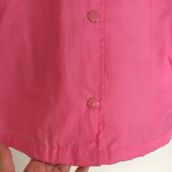 Pink Lightweight Button-Up Bomber Jacket - Picture 3 of 4